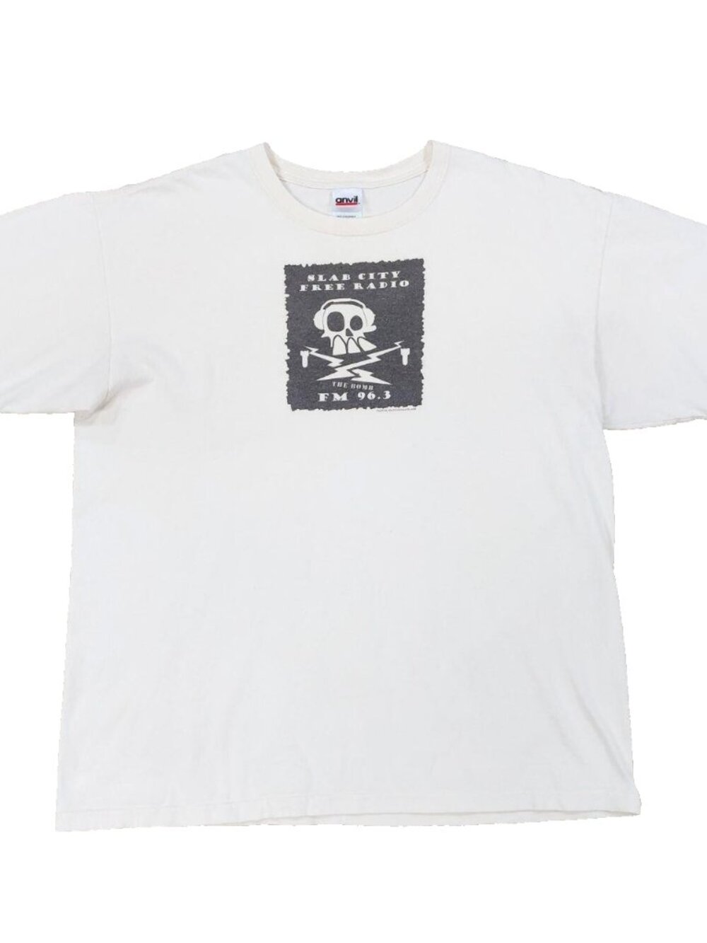 Slab City California Free Pirate Radio Anarchist T-Shirt Mens XL 'The Bomb 96.3'